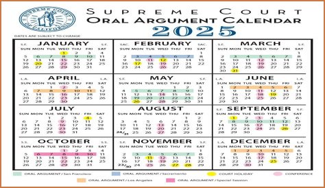 Oral Argument Calendar - William K. Nakamura Courthouse, Seattle Washington